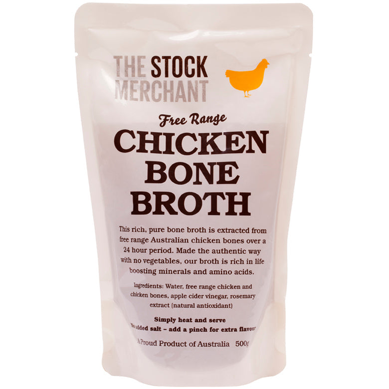 The Stock Merchant Free Range Chicken Bone Broth 500g